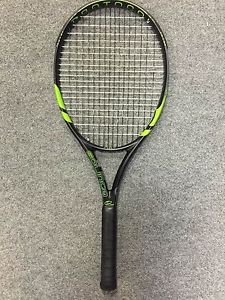 Solinco Protocol 325 4 3/8 STRUNG (Tennis Racket Racquet Black Green 16x19 325g)