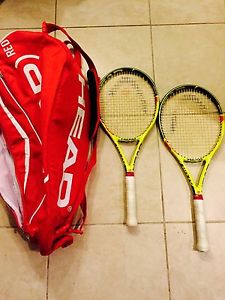 Head Extreme Pro XT 4 3/8 Racquets + Limited Edition Red bag