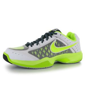 Nike Air Cage Court Tennis Shoes Mens White/Charcoal/Volt Trainers Sneakers