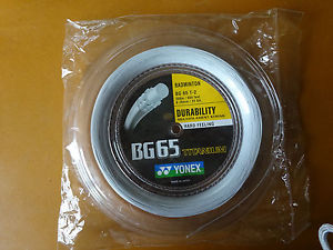 Genuine Yonex 200m of BG65 Titanium Badminton Hard feeling strings