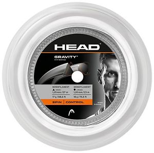HEAD GRAVITY white tennis racquet string REEL 660' 200M - Auth Dealer