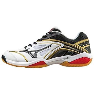 NIB Mizuno Wave Fang SS White Black Gold