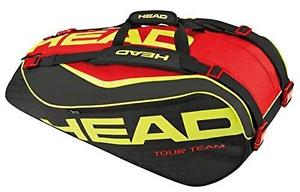 Head 2015 Extreme 9R Supercombi Tennis Bag (Black/Red/Yellow) 55 Liter