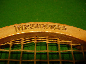ANTIQUE WRIGHT AND DITSON WOOD TENNIS RACQUET EARLY 