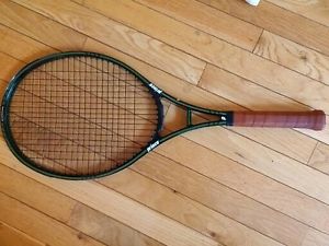 Prince Classic Graphite 107 Tennis Racquet (4-3/8) Strung with Volki Cyclone New