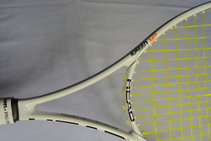 HEAD SPEED MP Rare Original White with New Tecnifiber Polyspin Strings 4/3/8 G