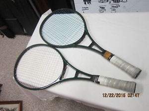 2 Prince original graphite 110 tennis racquets great shape