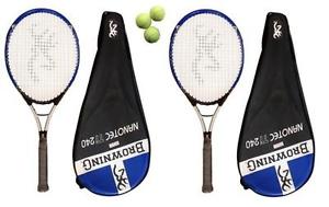 2 x Browning Nanotec 240 Raquetas De Tenis + 3 Pelotas Tenis