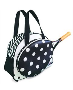 NEW Tennis Bag Polka Dots Stripe *MADE IN SPAIN*
