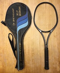 (RARE) Dunlop XLT Boron Tennis Racquet 4 3/8 WITH Case