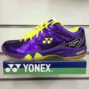 NIB YONEX 2015 NEW LIMITED EDITION SHB-02LTD PURPLE YELLOW BADMINTON SHOES