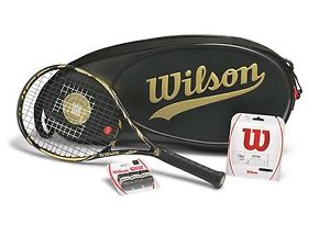 WILSON 100 YEAR JUICE 100S Package bag grips tennis racquet  - 4 3/8 - Reg $360