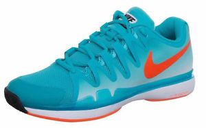 Nike Zoom Vapor 9.5 Tour Size 11.5 Men's 631458-381 Turquoise Orange Tennis