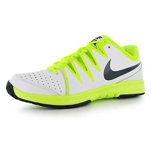 Nike Vapor Court Tennis Shoes Mens White/Charcoal/Volt Trainers Sneakers