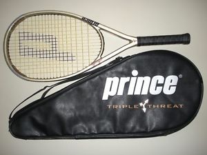 PRINCE TRIPLE THREAT SOVEREIGN OS 115 TENNIS RACQUET  4 3/8   (NEW STRINGS)