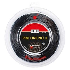 Kirschbaum Cuerdas de tenis PRO LINE Nº II negro 200m grosores diferentes