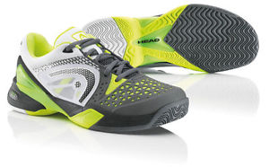 Head Revolt Pro Men's Tennis Shoe Grey/Neon Yellow Size 8.5