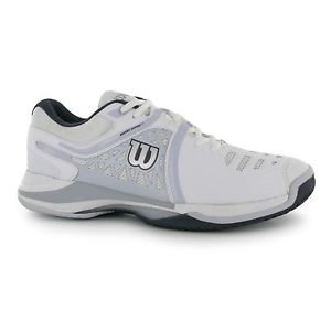Wilson Nvision Elite Tennis Shoes Mens White/Grey Trainers Sneakers