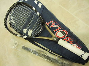 BABOLAT VS POWER PLUS (+) OVERSIZE RACQUET (4 3/8) NEW STRINGS / GRIP + EXTRA!!