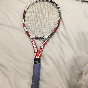 Babolat Aeropro Drive Roland Garros French Open Tennis 4 3/8 Plus Bonus String