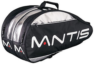 MANTIS 6 RACQUET THERMO - tennis racquet racket bag black/silve - Auth Dealer