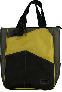 Maggie Mather Tennis 3 Tone Tote-Lime/Pewter/Black