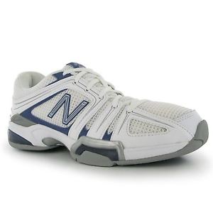 New Balance Tennis Shoes Mens White/Navy Trainers Sneakers