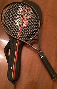 Wilson Pro Staff 125 4/12 Tennis Racquet with Case EUC FREE SHIP