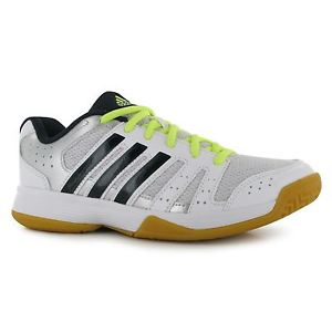 Adidas Ligra 3 Indoor Court Trainers Womens White/Navy/Silv Tennis Volley Shoes