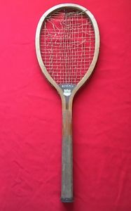 (4844) Marathon Beverly Antique Wood Tennis Racquet Rare Collectible
