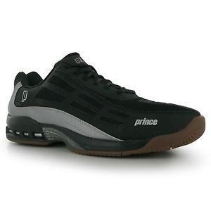 Prince Renegade Court Tennis Shoes Mens Black/Silver Trainers Sneakers