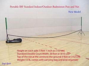 Genji Sports Portable Indoor Badminton Posts and Net