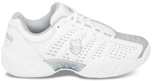 K-Swiss Women's Bigshot Light Tennis Shoes - 10 - White/Silver