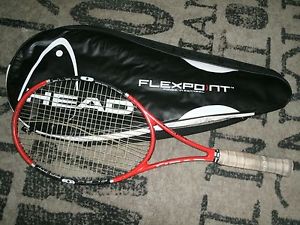 HEAD FLEXPOINT RADICAL LIQUID METAL MIDPLUS RACQUET W/CASE 4-5/8 - FREE SHIPPING