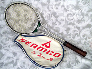 Vintage Mid 1975 HART PRO ALUMINUM Racket w SEAMCO Ken Rosewall Cover