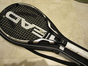 HEAD FLEXPOINT METALLIX 6 OVERSIZE RACQUET (4 5/8) NEW STRINGS/GRIP!!