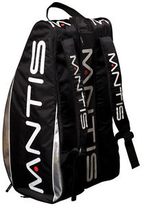 Mantis Tennis Holdall 12 Racket Thermo Bag Black Silver