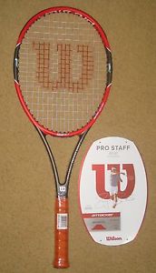 WILSON PRO STAFF RF97 AUTOGRAPH  GRIP: 4 3/8  BRAND NEW STRINGS + FREE SHIPPING