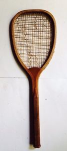 Antique C1885 Flat Top Tennis Racket