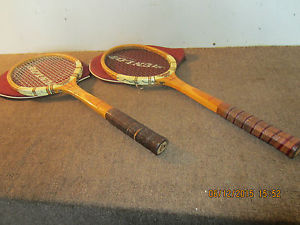 PAIR OF, BRITISH 50's DUNLOP TENNIS RACQUETS
