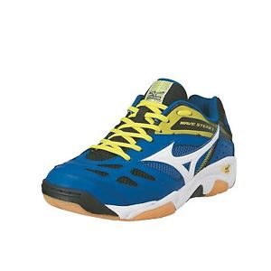 Mizuno Wave Steam 3 Indoor Tennis Shoes Mens Blue/White Trainers Sneakers