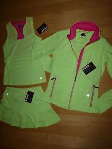 NWT Bolle Women's Tennis Jacket, Top and Skort Set Size XS