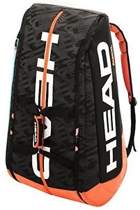 HEAD 283186 2016 Radical 12R Monstercombi Tennis Bag (Black/Orange)