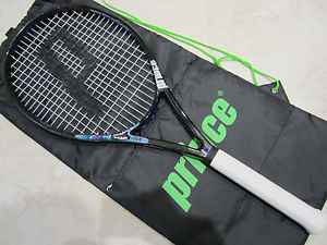 PRINCE THUNDERSTICK LONGBODY OS RACQUET (4 1/4) NEW STRINGS / GRIP!!