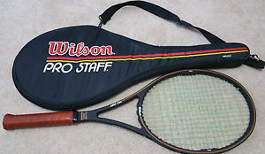 Wilson Pro Staff Midsize Tennis Racquet with Case- 4 3/8 Grip-Bumperless