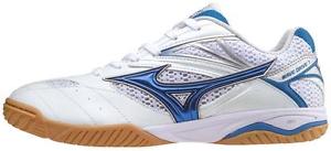 Mizuno Wave Drive 7 7 Chaussure de tennis table - blanc/bleu - extrème l