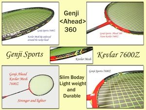 Genji Kevlar 7600Z + Nano F-8 + Overgrips + Hi-Soft Grip + Dual Rackets Bag