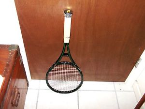 Prince Original Graphite 4 GREEN STRIPES Tennis Racket 95 Vtg MP Racquet 4 5/8