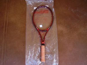 RARE/HEAD PRESTIGE CLASSIC MID TENNIS RACQUET 45/8 SOLID BOTTOM/HOLOGRAM BUTT