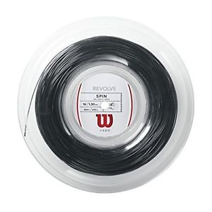 Wilson Revolve 16 Tennis String 200 m / 660 ft Reel Black - Authorized Dealer